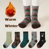 Kids Socks Winter Warm Enough Children Cotton Socks Baby Infant Plush Thicken Mid Calf Length 1-12T Girls Boys Socks Boot Sock 240407