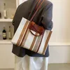 Avondtassen dames handtas grote canvas dames schouder shopper tas dames hand luxe designer doek teas voor vrouw 2024 vrouw