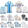 Дизайнерская футболка для рубашки Casablanc Mens Mens и сетчатые шорты наборы Casa Blanca Men Polo рубашка женская масао Сан -Принт Графические футболки с легкими шелковыми летними футболками. Одежда 36 988