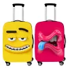 Accessories Funny Expression Travel Suitcase Dust Cover Luggage Protective Cover for 1832 Inch Trolley Case Dust Cover Travel Accessories