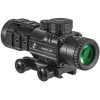 Scopes Fire Wolf 4x32 Scope Hunting Optical Sight Tactical Rifle Scope Green Red Dot Light Rifle Cross Spotting Scope for Rifle Hunting