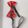 Bow Ties Wyrafinowane cekiny krawat podnosi dorosłe unisex stroje z dotykiem i elegancjami delikatna kropla