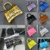 Nouveau designer sac sablier mini crocodile brillant en relief en cuir authentique nano chaîne mehrere farben purs o9qy #