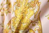 Marca di lusso oro oro barocco blazer slim fit uomini blazer stampone tessuto sociale abito da sposa vestito maschio giacca oro 240412