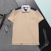 2024SS Designer Stripe Shirts T camisetas Snake Polos Bee Floral Bordado Mens High Street Fashion Horse Polo de camiseta#188