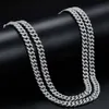 Wholesale Price 6mm Single Row Vvs Gra Moissanite Diamond Gold Plated Silver Cuban Link Chain for Man/women Hip Hop Necklace