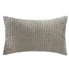 Подушка серая крышка супер мягкие полосатые бархатные виртуальные декоративные покрытия для дивана 45x45 см.