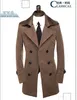 Men's Trench Coats Khaki Grey Beige 2024 Spring Autumn Overcoat Male Casual Manteau Homme Outerwear Medium-long Men Coat Slim 3XL