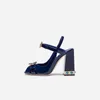 Scarpe eleganti 2024 sandalo in passerella di marca sandalo spesso gioiello pesante e peep dita della fibbia Mary Jane Women Sandals