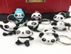 Симпатичный мультфильм милый панда -ключа -ключ -ключи клавиши сети кейринг для подвесной подвесной смесь 24pcslot Целое высокое качество 676116111