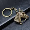 Keychains 1pcs Horse Head In Accessories Jewelry Materials Wholesale Ring Size 28mm