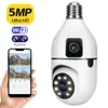 E27 Wi -Fi Dual Lens Camera 1080p 5MP 4K PTZ SUPPELANCE CAMERA WIFI CCTV Outdoor IP -камера Безопасность Smart Home Home AI Learging