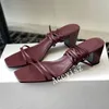 Lässige Schuhe Sommer echtes Leder schmales Band Low Heel Sandalen Frauen Einfache vielseitige Sandalien täglich Pendeln