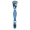 Blades Qshave Blue Men che rasatura Razor può progettare il tuo nome sulla maniglia, 1 maniglia 6 cartucce (5pcs x3 Blade, 1pc x5 lama, manico 1pc)