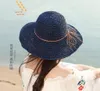 20SS Collapsible Straw Caps Holiday Beach Hat Womens Wide Brim Hats High Quality Sun Hat Tide Fisherman Hats 3 Colors3365784