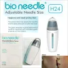 Roller Bio Naald H24 PINS Verstelbare lengte Titanium Microneedling Hyaluronzuur Derma Roller Stamp Serum Gezichtszorg Micro -naald