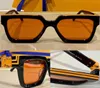 Millionaire Sunglasses M96006WN mens or womens Million glasses old flower embossed orange lenses fashion classic black frame mirro3876696