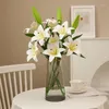 Fiori decorativi 4 teste Feel Lily Artificial Flower Living Soggio