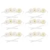 Fiori decorativi 6pcs Bellissima sposa Bridesmaids simulazione Accessori per decorazioni per matrimoni a fiore a nastro