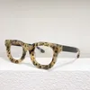 Sonnenbrillen Frames Marke Designer Trendy Style Vintage Acetat Brille Rahmen für Männer und Frauen Retro Round Persönlichkeitsbrille