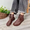 Scarpe casual Donne Calzature quadrate Square Ladies Waterproof Zapatos Mujer Women's Leather Cow