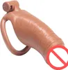 DIDDO VERISIMILITÀ Ergonomico DILDO VERISIMILITÀ Ergonomico di resina leggera di cazzo di cazzo maschio con 4 dimensioni di dimensioni anelli di sesso per adulti per esercizio di pene maschile (M)