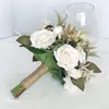 زهور زخرفية باقة الزفاف المذهلة - أنيقة لحفل الزفاف سهل لتنظيف الإمدادات منخفضة الصيانة