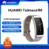 Armbands Original Huawei TalkBand B6 Talk Band B6 Width Bluetooth Smart Armband Sports 1,53 tum Kirin hjärtfrekvens Blod Syreinspelning