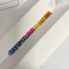 Pietre preziose meisidian smeraldo taglio 3x5mm arcobaleno lab sapphire baguette sciolte gemme per la produzione di anelli