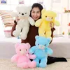 Luminous 30/50cm Creative Light Up LED Colorful Glowing Teddy Bear Stuffed Animal Plush Toy Christmas Gift for Kid 240419