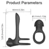 Couple vibrateur coq de pénis anneau éloigné cockring pâte stimulateur de vagin g masseur spot masturbation toys pour hommes femmes 240409