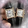 Movimento automático de quartzo feminino de luxo Relógio de 28mm de couro genuíno Strap impermeável todo o crime Cool Vintage Lady Girl observa Montre de Luxe Presentes