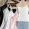 Camisoles Tanks polyvalents sexy femme crop tops