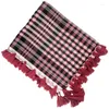 Sjaals Shemagh sjaal Houndstooth Patroon hoofddoek Arabische hoofdwikkeling religieuze kerchief y1ua