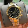 U1 Top AAA Automatiska mekaniska herrar Titta på Panda Luxury Designer Fashion Diamond Bezel Meteorite Face Dial Folding Buckle Sapphire Daytonas Designer Wristwatches