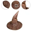 Berets Halloween Party Wizard Hat Wide Brim Point Point Accessoires Élégant Drop