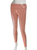 Women's Pants Autumn Winter Thin Velvet PU Leather Glossy Sexy Leggings Women Yoga Pencil Trousers