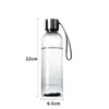 Water Bottles Outdoor Sports Plastic Portable Motion Aquarius Transparent Cup Leak Prevention Container 500ml