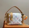 Spring Side Trunk bag Nicolas Ghesquiere Designer Petite Malle handbag S-lock flap Women mini Trunks Shoulder Cross body Purse M46358 Totes CosmeticCrossbody