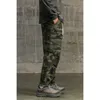 Pantalon masculin automne et hiver à la mode de camouflage couvre les couvertures droites de la jambe lâche décontractée