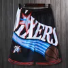 Basketball Shorts Mens Lakers Warriors Grizzlies Raptors Special People Spurs Heat 76ers Team Capris
