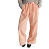 Pantalon féminin Plaid Plaid Ligne large Y2K DrawString Waist Casual Lounge Loose Bottwear Streetwear