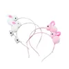 24PCS Girl Women Leuchten Sie das glückliche Jahr Fox Rabbit Cat Horn Ohrstirnband LED GLOW HARBANGETRIEGE COSTEUM RAVE HAIR Accessoires 240417