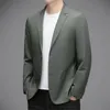 Men Casual Suit Versión coreana Mens Spring and Autumn Thin Business Highend Single Casual Chaqueta 240407