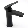 Bathroom Sink Faucets Black Paint Single Hole Stainless Steel Small Waist Cold And Basin Faucet Wash Mix