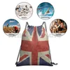 Backpack Uk Flag Pillow-Union Jack Cushion Drawstring Bag Riding Climbing Gym Union Flags United Kingdom