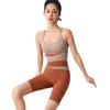 Lulemen top cortosi shoga abito da yoga femminile rosse color abbinamento pantaloni di fitness ad alto contenuto di fitness da donna che gestisce shock che raccolgono sport sportsele