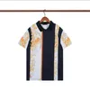 2024SS Designer Stripe Polo Shirt T Shirts Snake Polos Bee Floral Embroidery Mens High Street Fashion Horse Polo T-Shirt#187