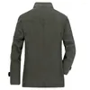 Vestes masculines printemps automne coton blazer veste hommes décontractés en bouteille ample couture de style militaire de style armée militaire vêtements de travail