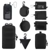 Väskor 1000D Tactical EDC Pouch Wallet Bag Portable Key Coin Purse Midje Fanny Pack Earphone Bag Mini Key Holder Pouch för jakt